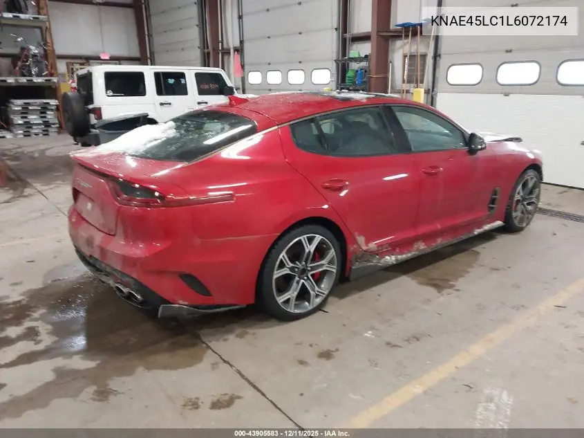 KNAE45LC1L6072174 2020 Kia Stinger Gt1