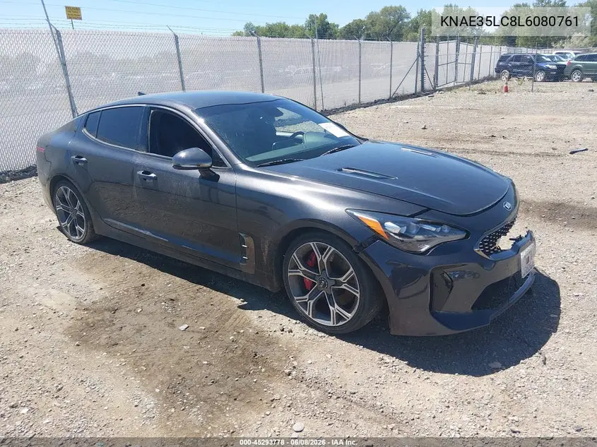 2020 Kia Stinger Gt VIN: KNAE35LC8L6080761 Lot: 45293778