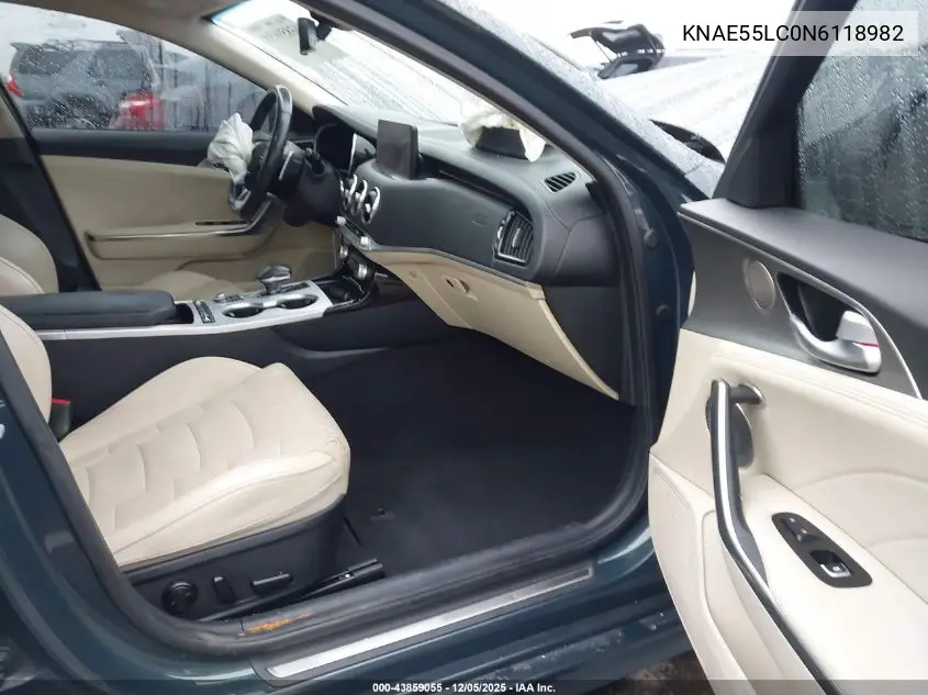KNAE55LC0N6118982 2022 Kia Stinger Gt2