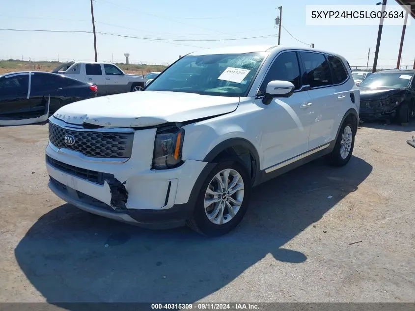 5XYP24HC5LG02634 2020 Kia Telluride Lx