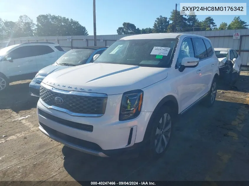 5XYP24HC8MG176342 2021 Kia Telluride Lx