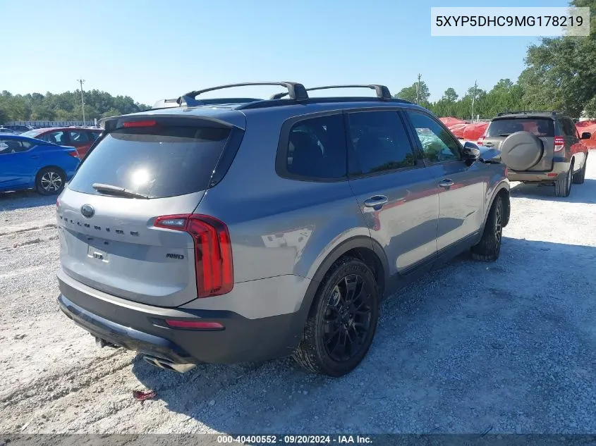 5XYP5DHC9MG178219 2021 Kia Telluride Sx