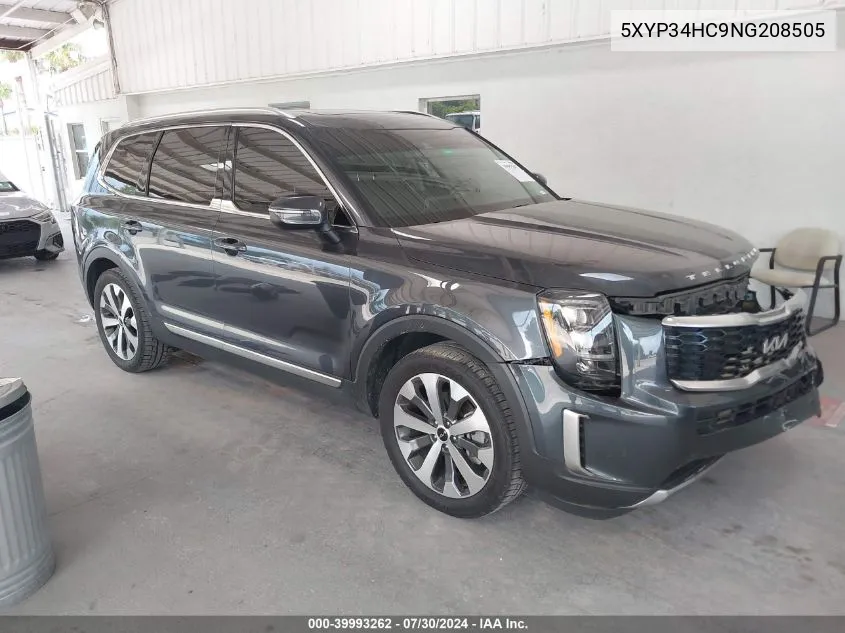 5XYP34HC9NG208505 2022 Kia Telluride Ex