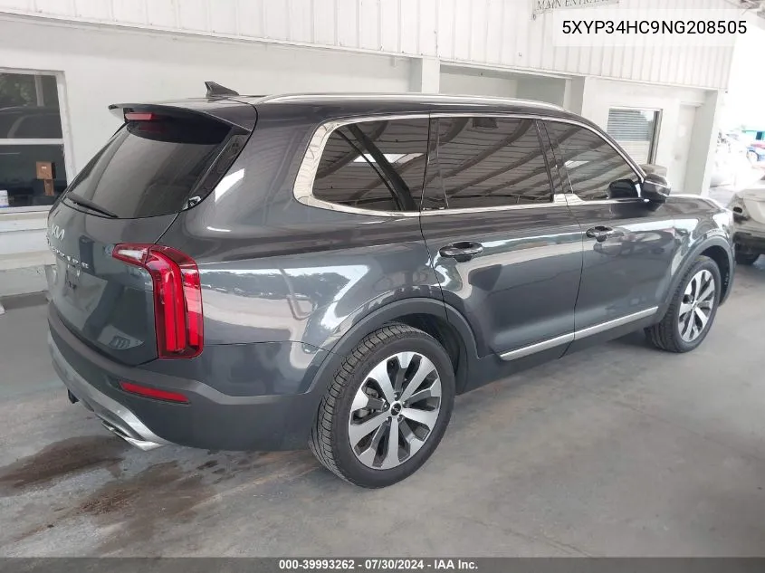 5XYP34HC9NG208505 2022 Kia Telluride Ex