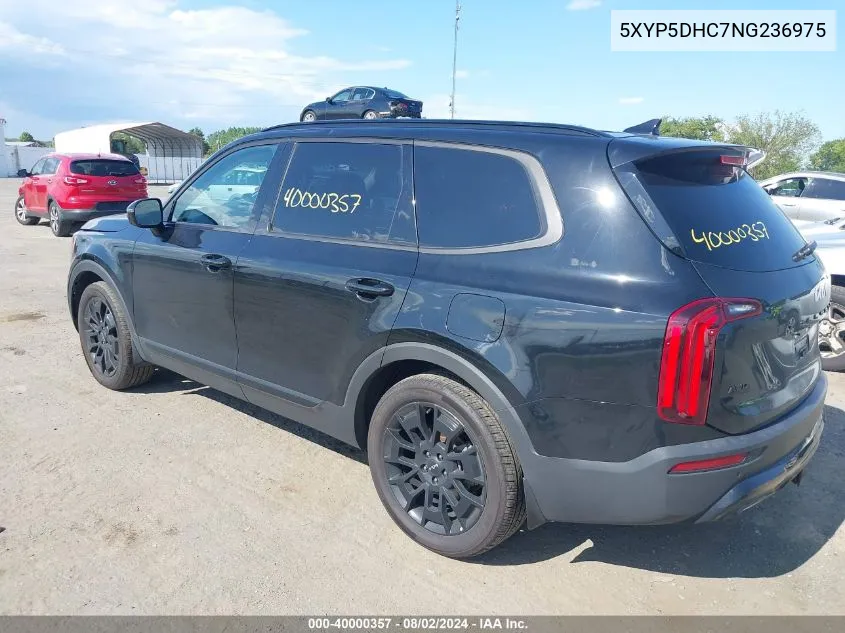 5XYP5DHC7NG236975 2022 Kia Telluride Sx