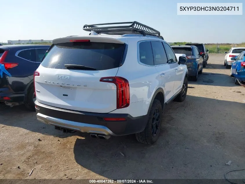 5XYP3DHC3NG204711 2022 Kia Telluride Ex