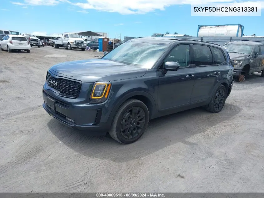 5XYP5DHC2NG313381 2022 Kia Telluride Sx