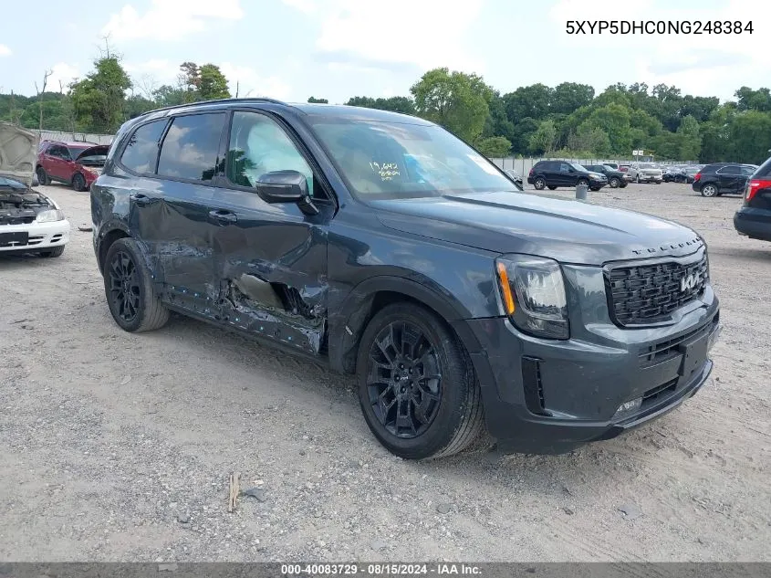 5XYP5DHC0NG248384 2022 Kia Telluride Sx