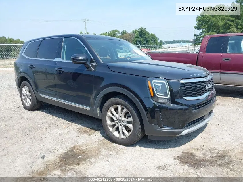 5XYP24HC3NG320929 2022 Kia Telluride Lx