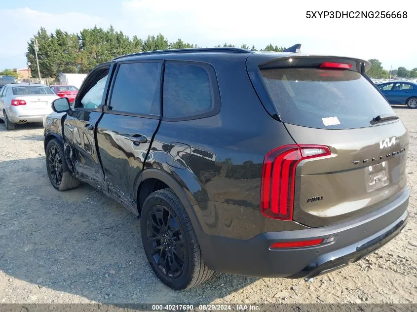 5XYP3DHC2NG256668 2022 Kia Telluride Ex