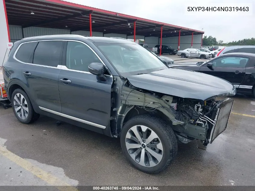 5XYP34HC4NG319463 2022 Kia Telluride Ex