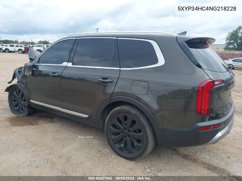 5XYP34HC4NG218228 2022 Kia Telluride Ex