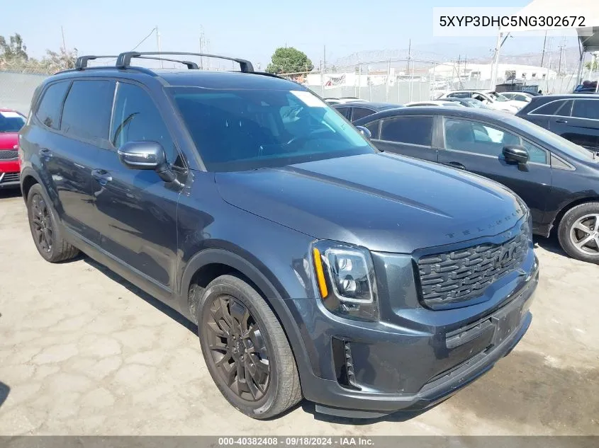 5XYP3DHC5NG302672 2022 Kia Telluride Ex