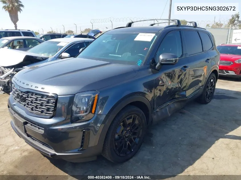 5XYP3DHC5NG302672 2022 Kia Telluride Ex