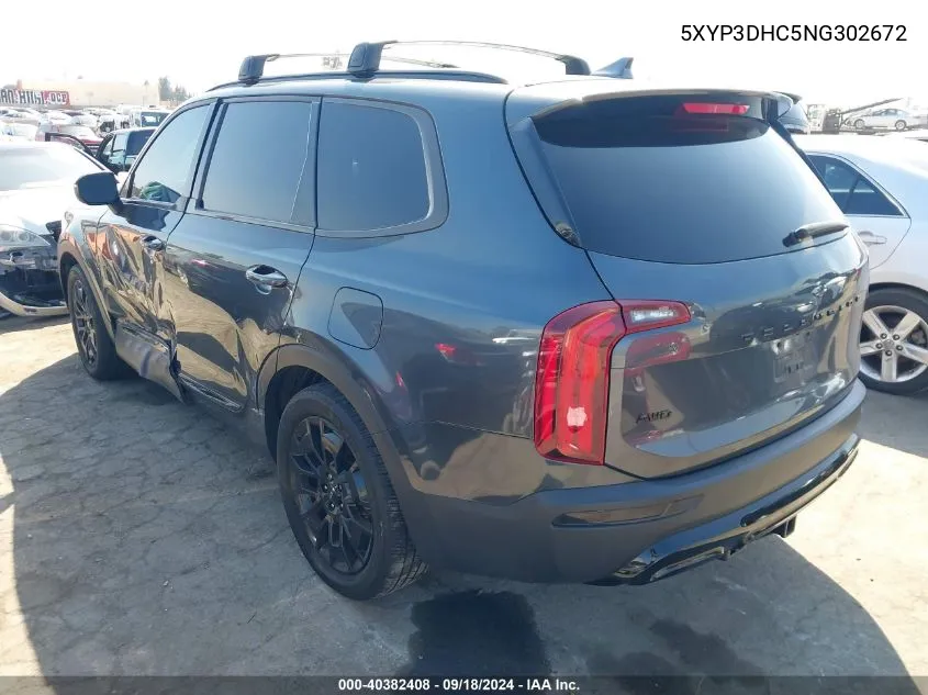 5XYP3DHC5NG302672 2022 Kia Telluride Ex