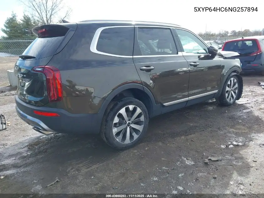 5XYP64HC6NG257894 2022 Kia Telluride S