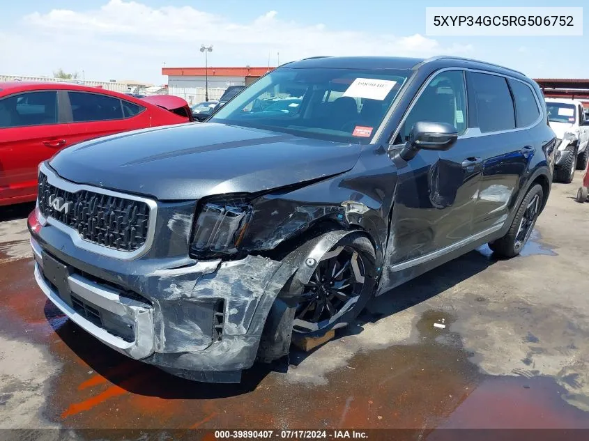 5XYP34GC5RG506752 2024 Kia Telluride Ex