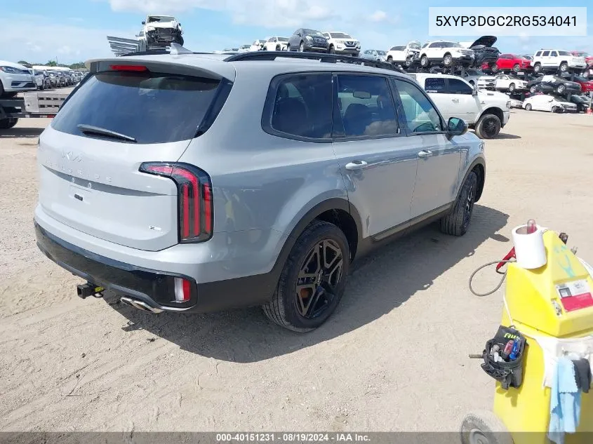 5XYP3DGC2RG534041 2024 Kia Telluride Ex X-Line