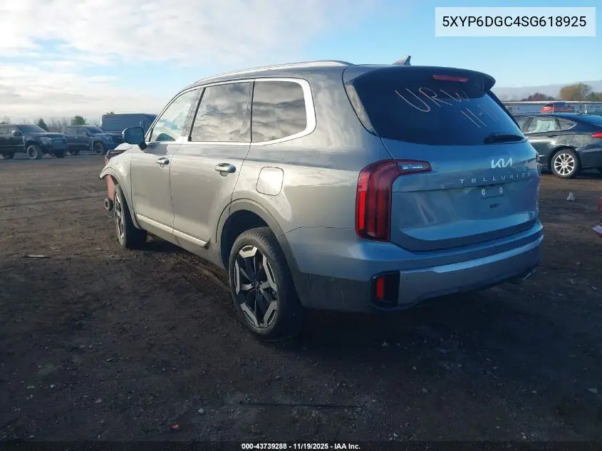 5XYP6DGC4SG618925 2025 Kia Telluride S