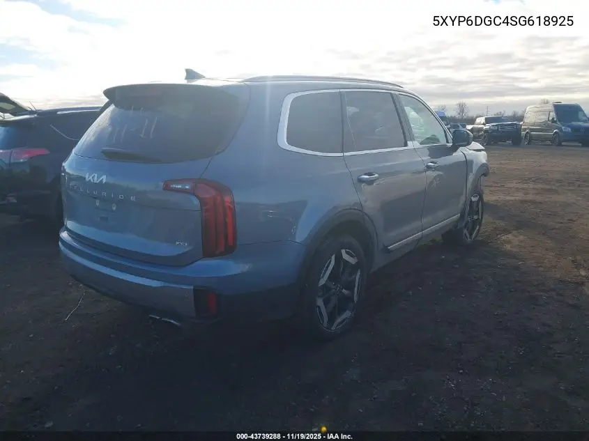 5XYP6DGC4SG618925 2025 Kia Telluride S