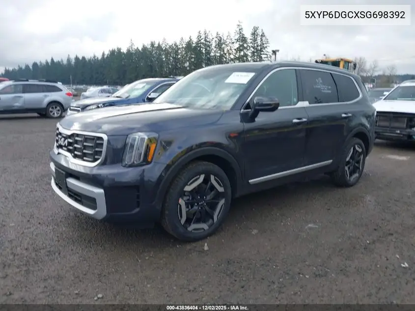 5XYP6DGCXSG698392 2025 Kia Telluride S