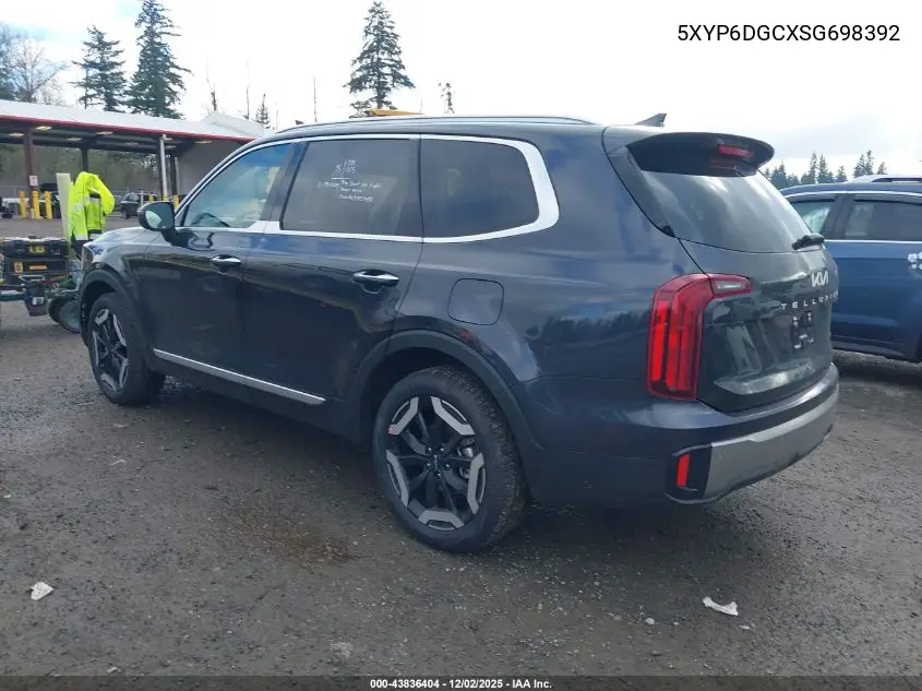 5XYP6DGCXSG698392 2025 Kia Telluride S
