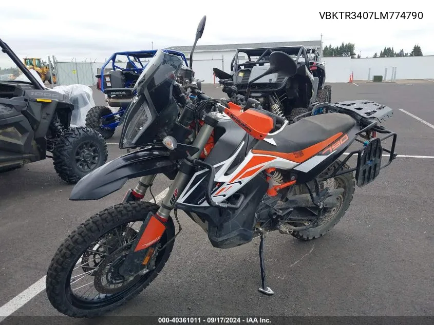 VBKTR3407LM774790 2020 Ktm 790 Adventure R