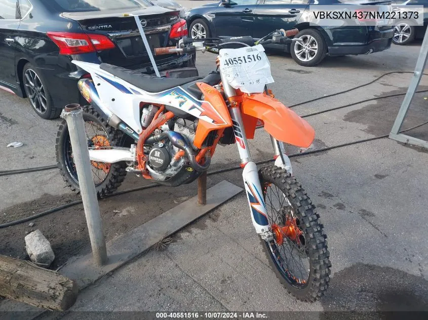 VBKSXN437NM221373 2022 Ktm 350 Sx-F