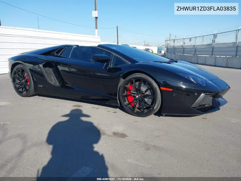 ZHWUR1ZD3FLA03835 2015 Lamborghini Aventador Lp700-4