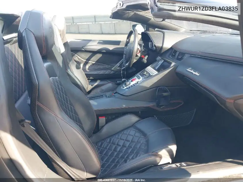 ZHWUR1ZD3FLA03835 2015 Lamborghini Aventador Lp700-4