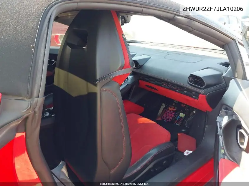 ZHWUR2ZF7JLA10206 2018 Lamborghini Huracan Lp580-2S