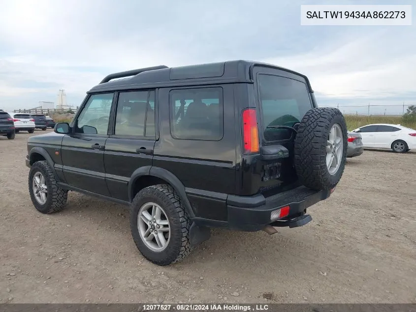 2004 Land Rover Discovery Ii VIN: SALTW19434A862273 Lot: 12077527