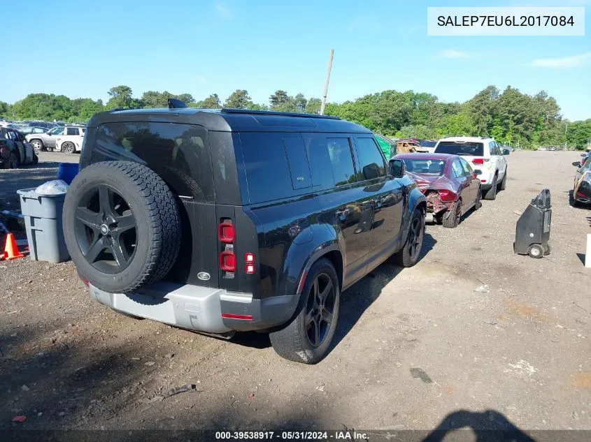 2020 Land Rover Defender 110 Se VIN: SALEP7EU6L2017084 Lot: 39538917