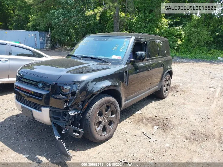 2020 Land Rover Defender 110 Hse VIN: SALE9EEU9L2016526 Lot: 39668578