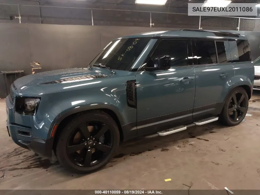 2020 Land Rover Defender 110 First Edition/110 Hse VIN: SALE97EUXL2011086 Lot: 40110059