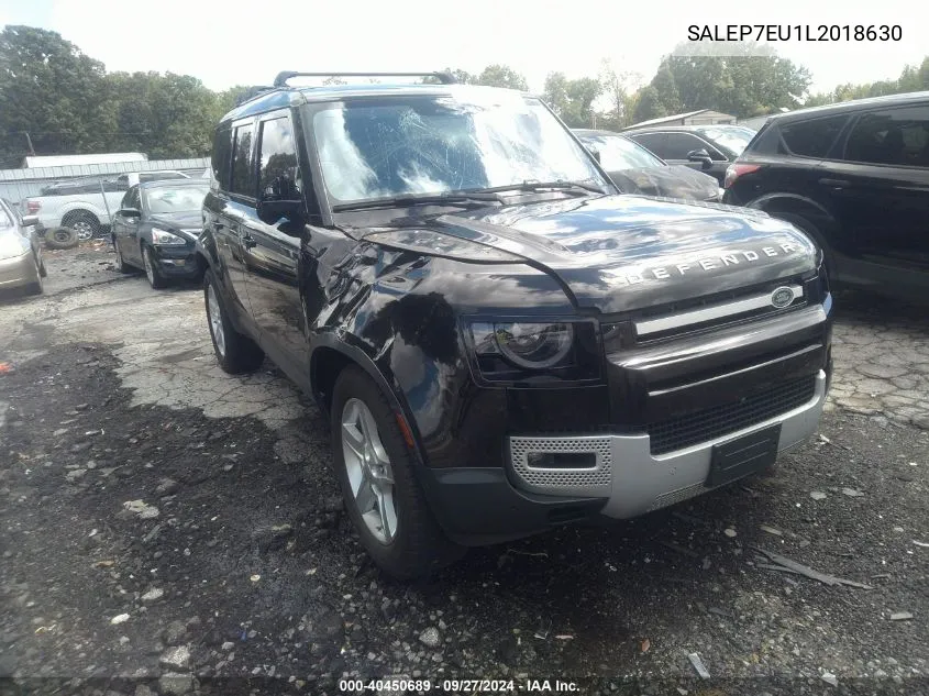 2020 Land Rover Defender 110 Se VIN: SALEP7EU1L2018630 Lot: 40450689