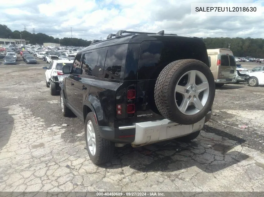 2020 Land Rover Defender 110 Se VIN: SALEP7EU1L2018630 Lot: 40450689