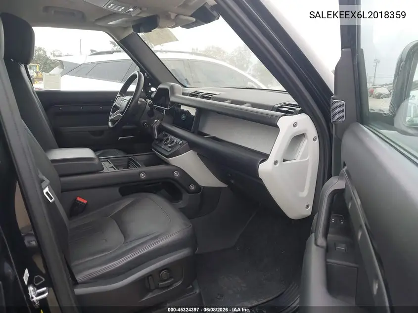 2020 Land Rover Defender 110 Standard VIN: SALEKEEX6L2018359 Lot: 45324397