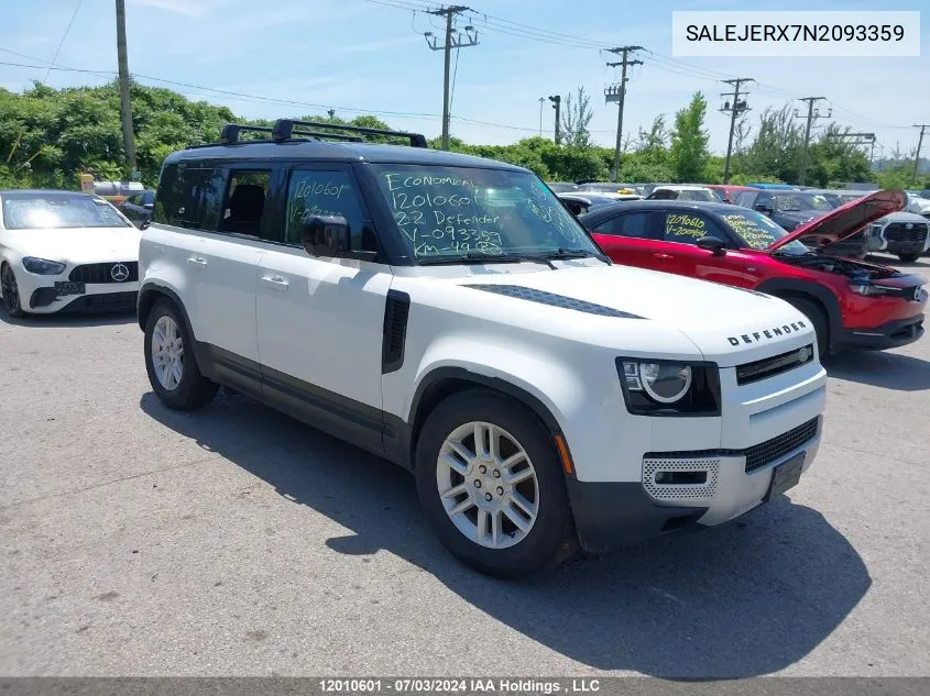 SALEJERX7N2093359 2022 Land Rover Defender