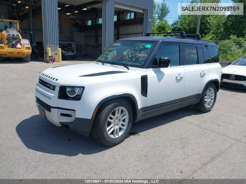 SALEJERX7N2093359 2022 Land Rover Defender