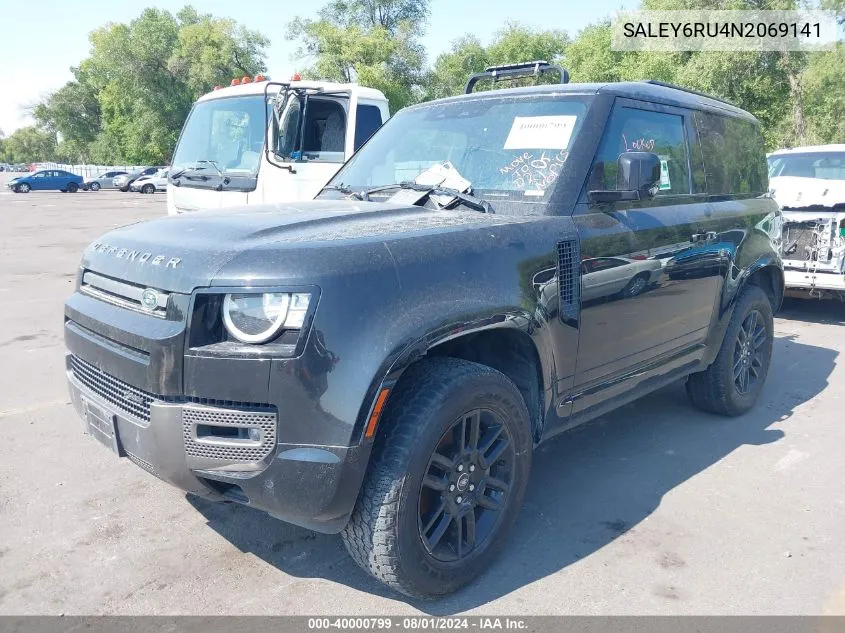 2022 Land Rover Defender 90 X-Dynamic S VIN: SALEY6RU4N2069141 Lot: 40000799