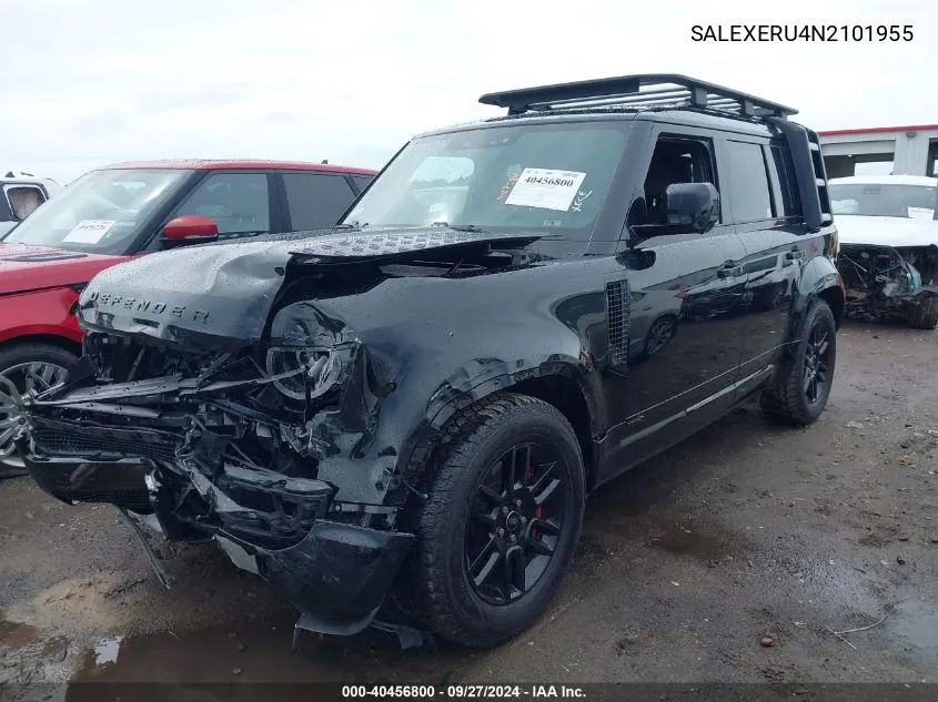 2022 Land Rover Defender 110 X VIN: SALEXERU4N2101955 Lot: 40456800