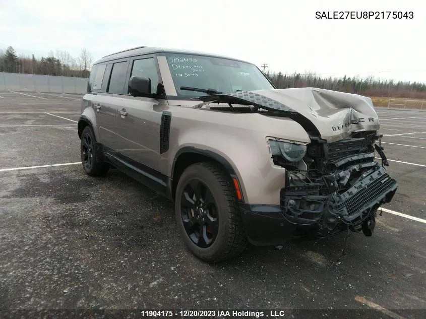 2023 Land Rover Defender VIN: SALE27EU8P2175043 Lot: 11904175