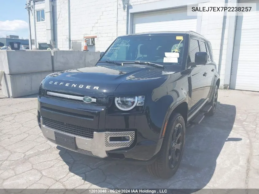 2023 Land Rover Defender VIN: SALEJ7EX7P2238257 Lot: 12013048