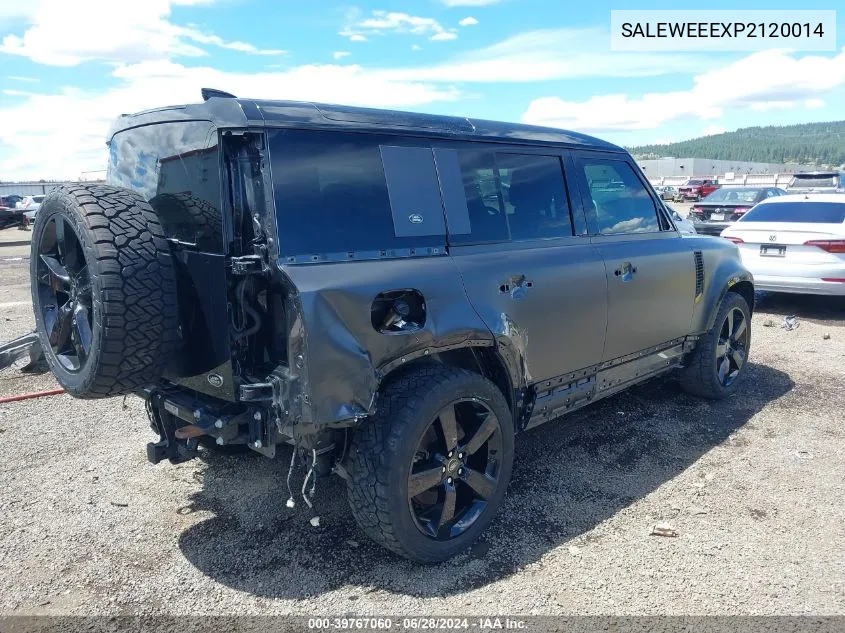 2023 Land Rover Defender 110 Carpathian Edition/110 V8 VIN: SALEWEEEXP2120014 Lot: 39767060