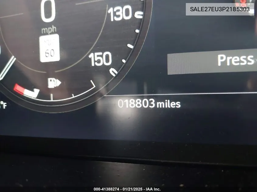 Auction sale of the 2023 Land Rover Defender , vin: SALE27EU3P2185303, lot number: 41388274