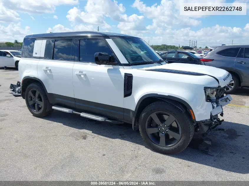 2024 Land Rover Defender 110 P500 Se VIN: SALEPEFEXR2262748 Lot: 39581224