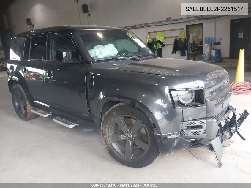 SALEBEEE2R2261514 2024 Land Rover Defender 110 P525 V8