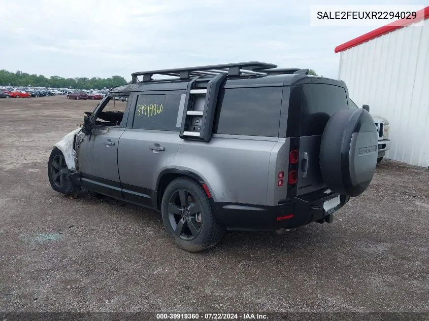 2024 Land Rover Defender 130 P400 X-Dynamic Se VIN: SALE2FEUXR2294029 Lot: 39919360