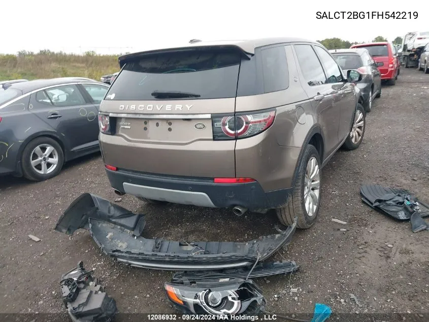 SALCT2BG1FH542219 2015 Land Rover Discovery Sport